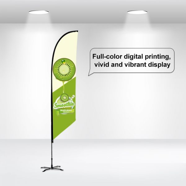 FEATHERED/BLADE FLAG – CUSTOM PRINTED - Image 3